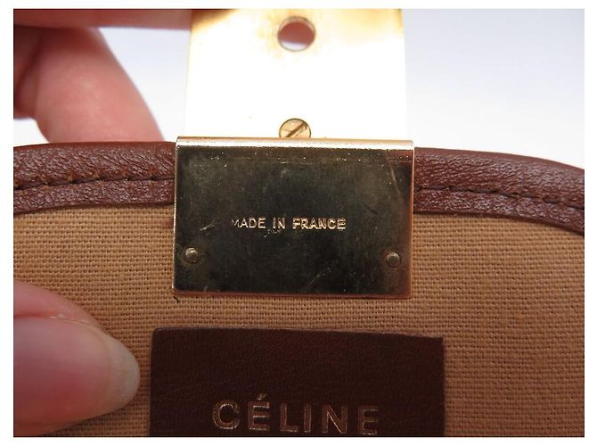 Céline POCHETTE VINTAGE CELINE C CLASSICO IN CANVAS ROSA - vista 8