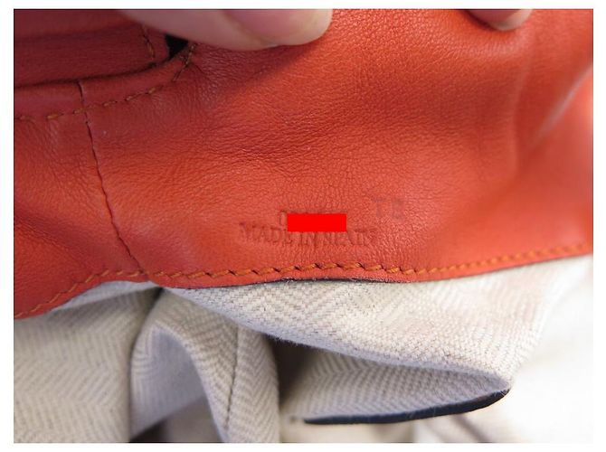 BORSA A MANO LOEWE FLAMENCO CON TRACOLLA IN PELLE ARANCIONE - vista 13