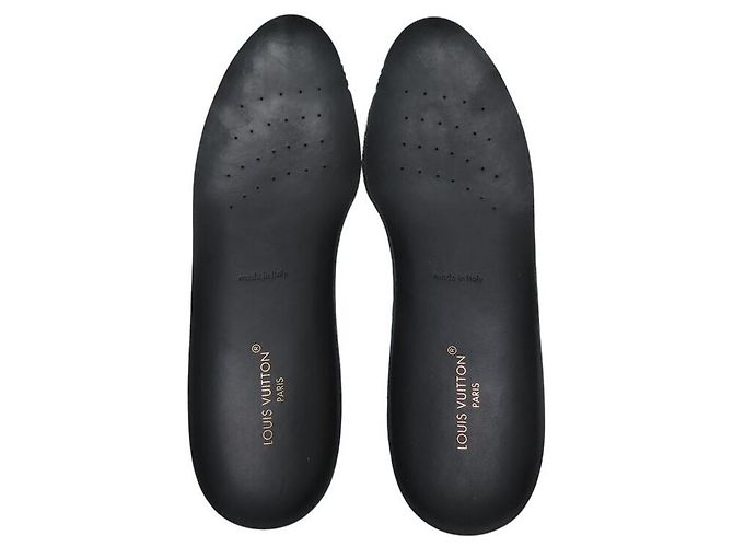 SCARPE LOUIS VUITTON DERBY LV RANGERS 08 42 IN PELLE GRANA NERA MONOGRAMMA Nero - vista 10