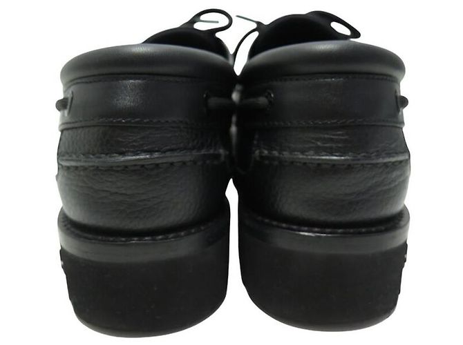SCARPE LOUIS VUITTON DERBY LV RANGERS 08 42 IN PELLE GRANA NERA MONOGRAMMA Nero - vista 5