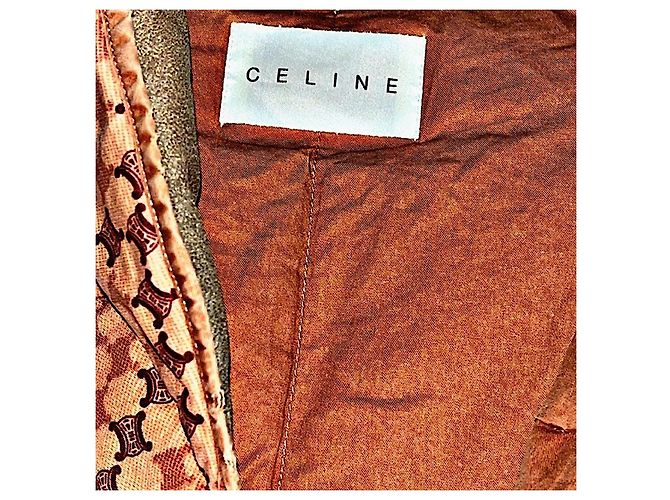 Céline Poncho Macadam Celine Vintage Autentico Beige - vista 2