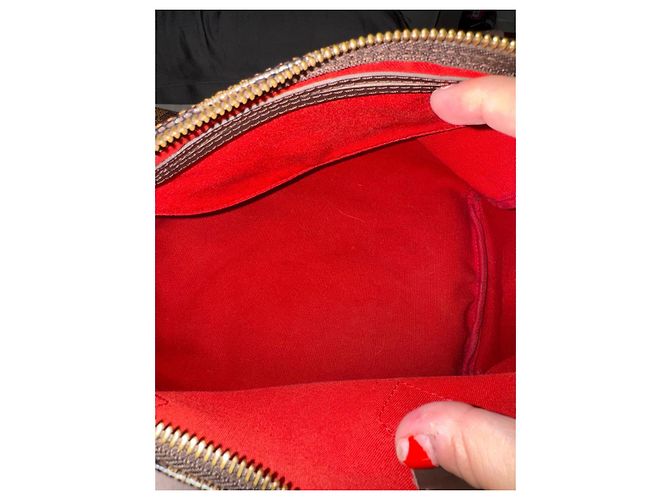 Louis Vuitton Speedy 30 Damier Ebano Borsa in pelle marrone - vista 5