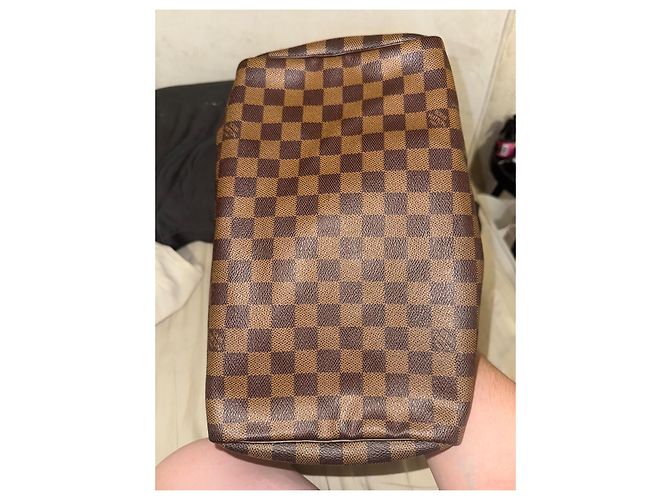 Louis Vuitton Speedy 30 Damier Ebano Borsa in pelle marrone - vista 7