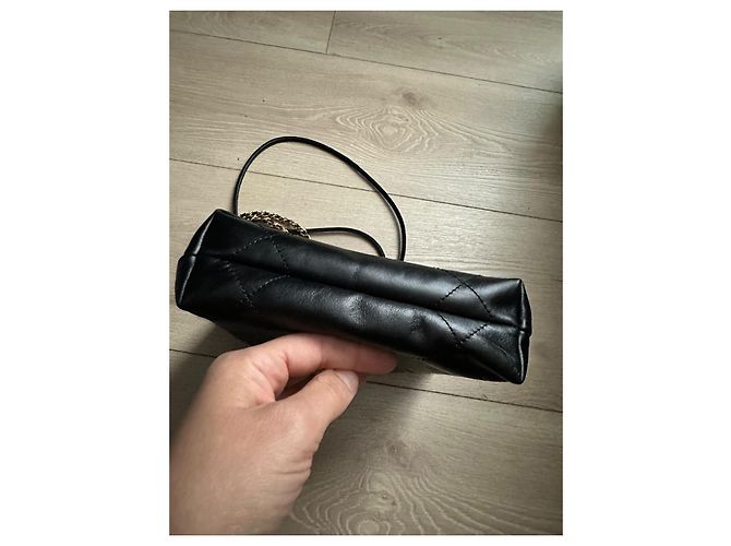 Borsa Chanel 22 mini nera in pelle Nero - vista 5