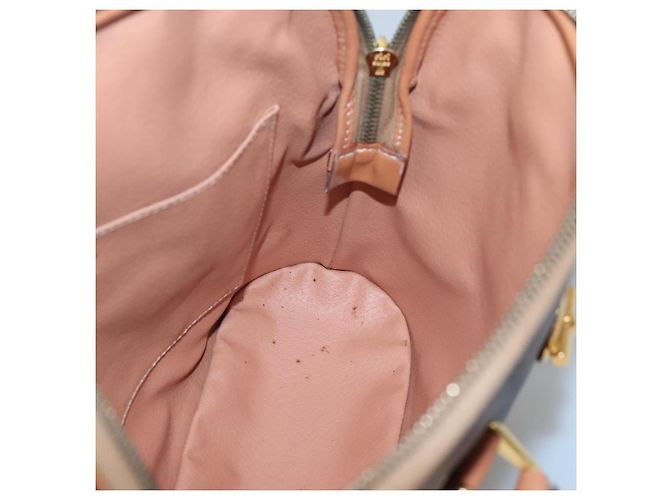Céline Borsa a mano in tela Macadam CELINE in pelle PVC marrone oro Auth gh019 D'oro - vista 17