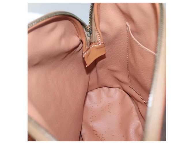 Céline Borsa a mano in tela Macadam CELINE in pelle PVC marrone oro Auth gh019 D'oro - vista 18