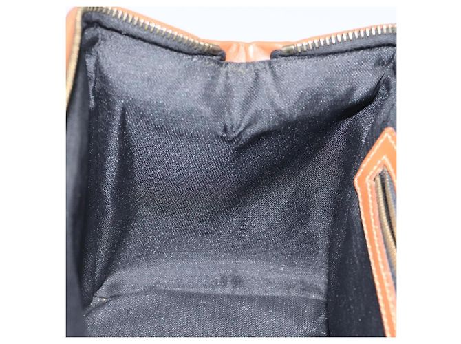 Pequin Borsa a mano in tela FENDI Pecan marrone nero oro Auth yk18138 D'oro - vista 20