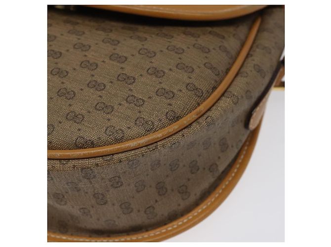 Gucci Borsa a Spalla Micro GG Supreme PVC Beige Oro 007 115 0074 Auth ki5748 D'oro - vista 14