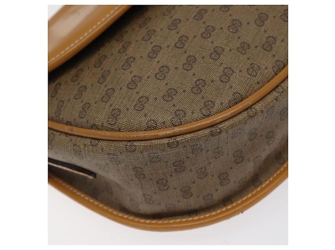 Gucci Borsa a Spalla Micro GG Supreme PVC Beige Oro 007 115 0074 Auth ki5748 D'oro - vista 15
