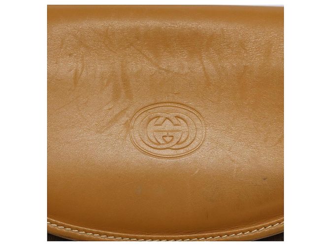 Gucci Borsa a Spalla Micro GG Supreme PVC Beige Oro 007 115 0074 Auth ki5748 D'oro - vista 17