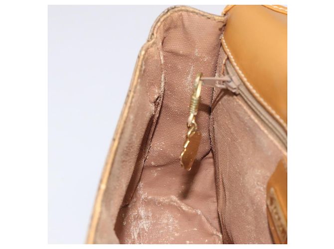 Gucci Borsa a Spalla Micro GG Supreme PVC Beige Oro 007 115 0074 Auth ki5748 D'oro - vista 21