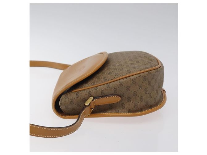 Gucci Borsa a Spalla Micro GG Supreme PVC Beige Oro 007 115 0074 Auth ki5748 D'oro - vista 4
