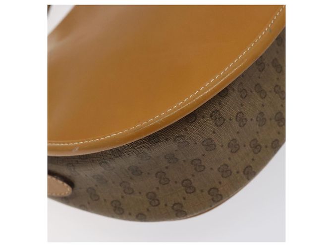 Gucci Borsa a Spalla Micro GG Supreme PVC Beige Oro 007 115 0074 Auth ki5748 D'oro - vista 9