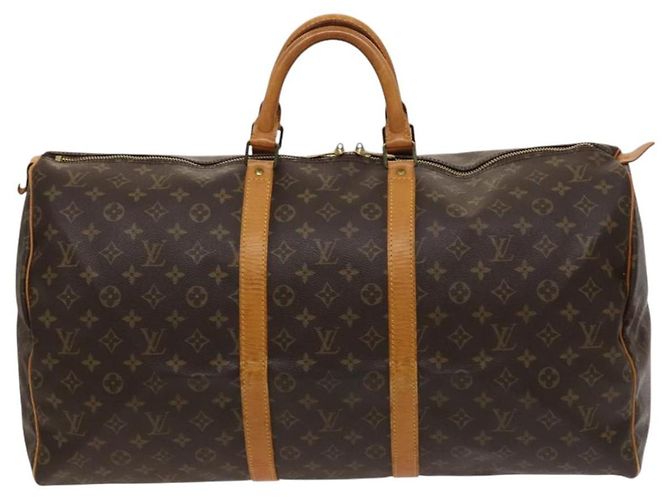 LOUIS VUITTON Monogram Keepall 55 Bolsa Boston M41424 LV Auth ep8912 Monograma - vista 13