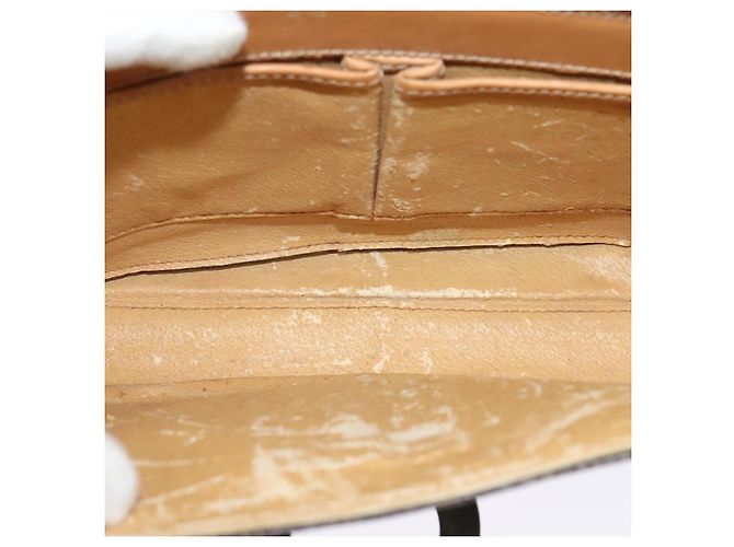 Céline CELINE Macadam Canvas Schultertasche, PVC-Leder, braun, gold, authentisch, bs25458 Golden - Ansicht 11