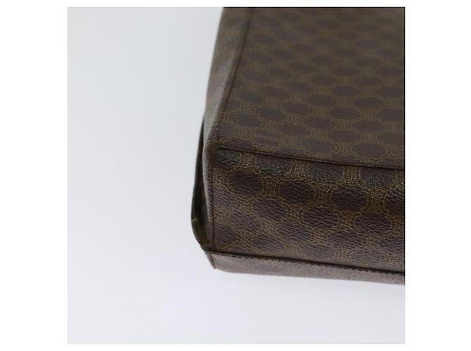 Céline CELINE Macadam Canvas Schultertasche, PVC-Leder, braun, gold, authentisch, bs25458 Golden - Ansicht 16
