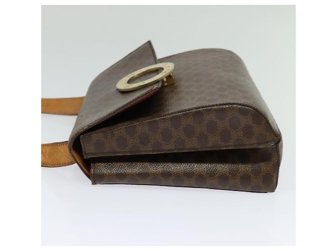 Céline CELINE Macadam Canvas Schultertasche, PVC-Leder, braun, gold, authentisch, bs25458 Golden - Ansicht 3