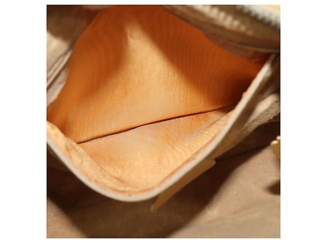 GUCCI Micro GG Supreme Shoulder Bag PVC Beige Gold Auth sw596 Golden - view 11