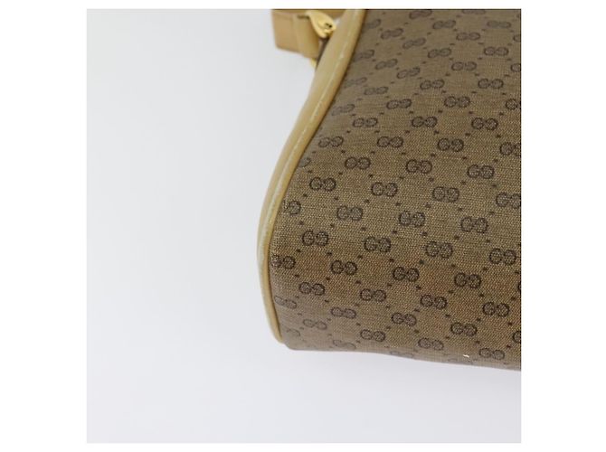 GUCCI Micro GG Supreme Shoulder Bag PVC Beige Gold Auth sw596 Golden - view 15