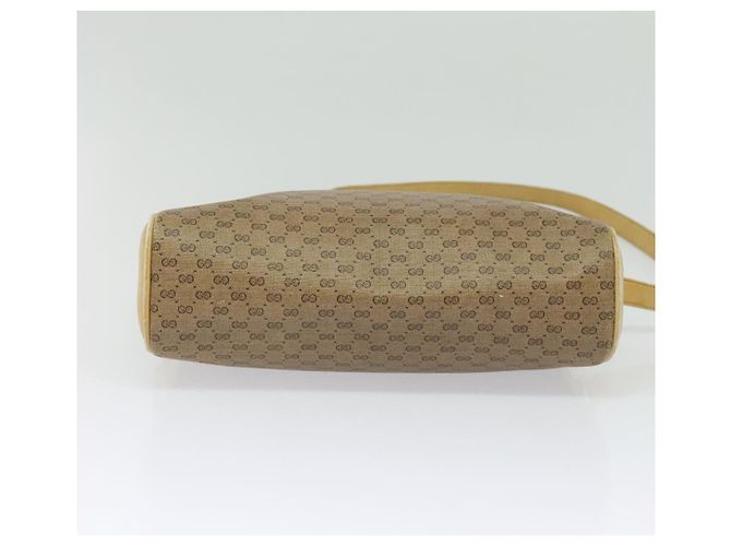 GUCCI Micro GG Supreme Shoulder Bag PVC Beige Gold Auth sw596 Golden - view 5