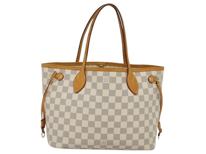 LOUIS VUITTON Borsa Tote Neverfull PM Damier Azur N41362 LV Auth 120593 - vista 13