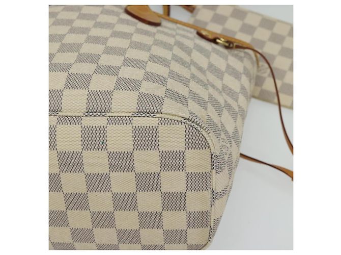 LOUIS VUITTON Borsa Tote Neverfull PM Damier Azur N41362 LV Auth 120593 - vista 14