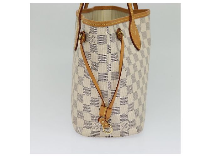 LOUIS VUITTON Borsa Tote Neverfull PM Damier Azur N41362 LV Auth 120593 - vista 3
