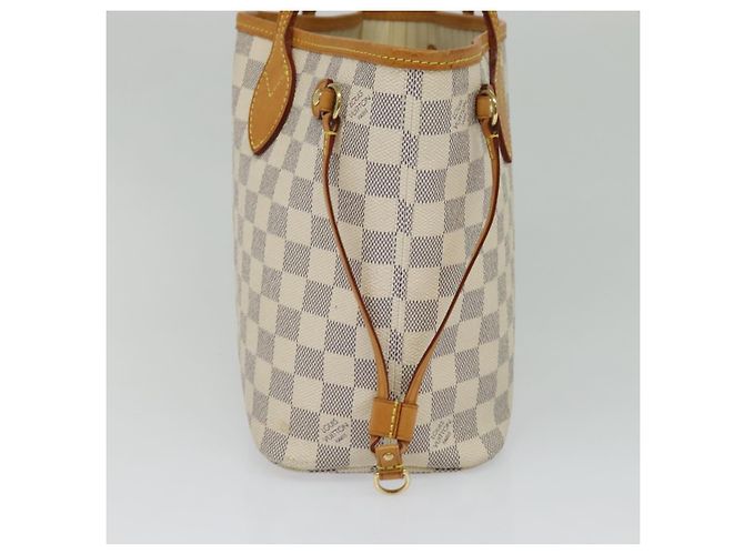 LOUIS VUITTON Borsa Tote Neverfull PM Damier Azur N41362 LV Auth 120593 - vista 4