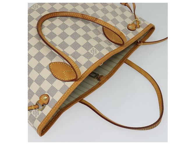 LOUIS VUITTON Borsa Tote Neverfull PM Damier Azur N41362 LV Auth 120593 - vista 6