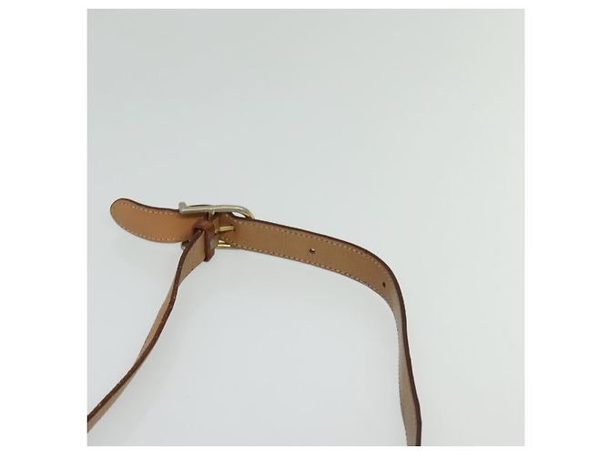 Céline CELINE Macadam Canvas Schultertasche, PVC-Leder, braun, gold, authentisch 123825 Golden - Ansicht 8
