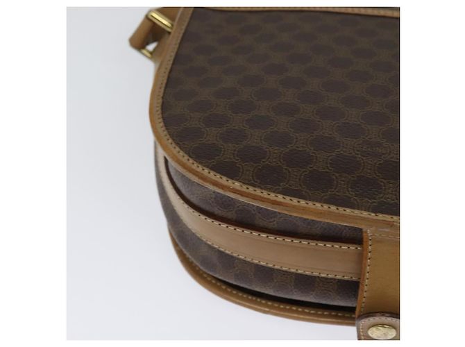 Céline Borsa a spalla in tela Macadam CELINE in pelle PVC marrone oro Auth sw561 D'oro - vista 16