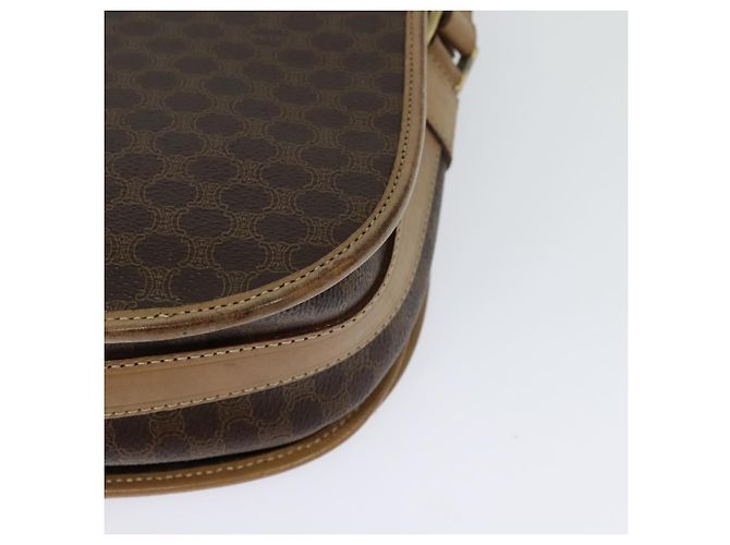 Céline Borsa a spalla in tela Macadam CELINE in pelle PVC marrone oro Auth sw561 D'oro - vista 9
