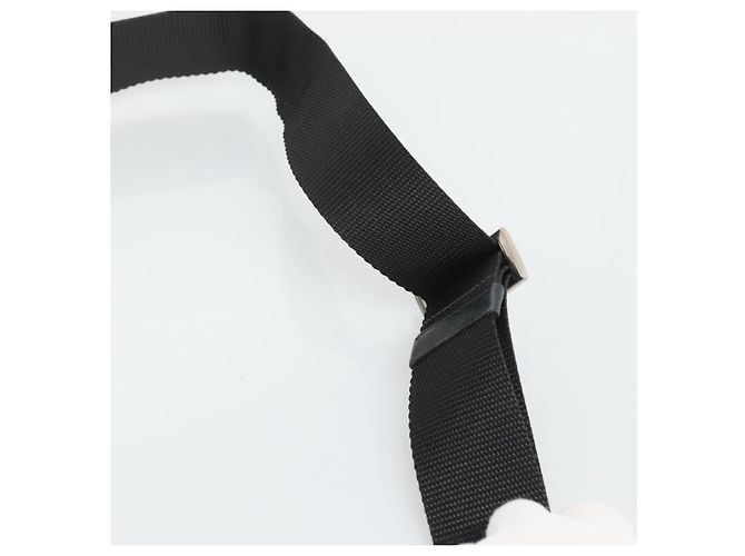 PRADA Borsa a Spalla in Nylon Nera Argento Autentica 124085 Nero - vista 14