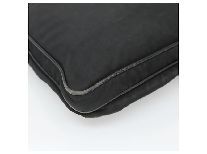 PRADA Borsa a Spalla in Nylon Nera Argento Autentica 124085 Nero - vista 15