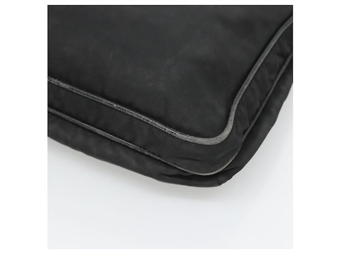 PRADA Borsa a Spalla in Nylon Nera Argento Autentica 124085 Nero - vista 8