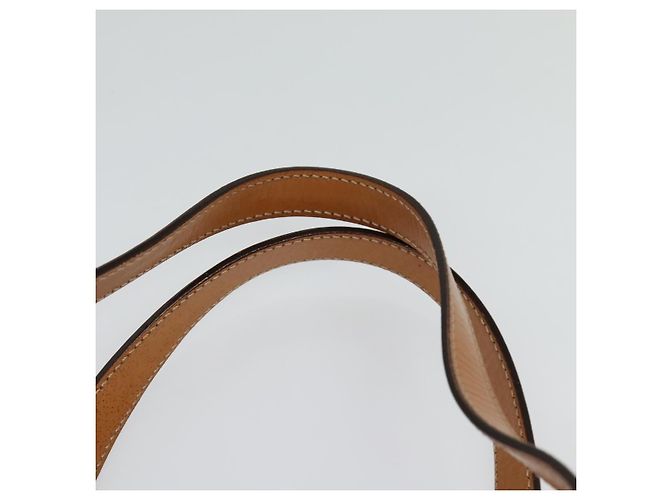 Céline Borsa a mano in tela Macadam CELINE PVC beige oro Auth sw601 D'oro - vista 8