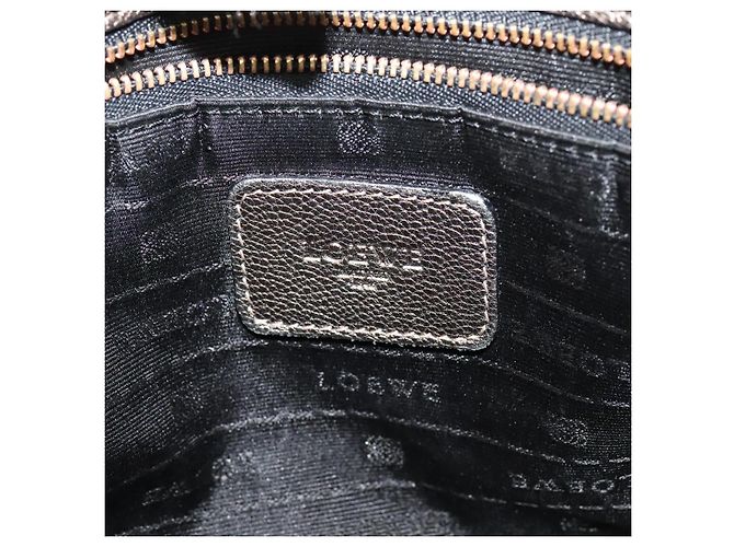 LOEWE Bolsa Anagrama de Cuero Dorado Auth yk18146 - vista 17