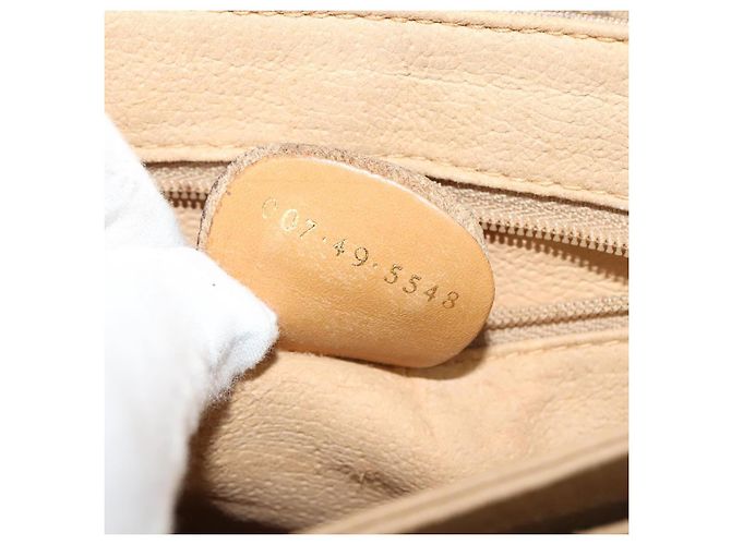 Gucci Borsa a Spalla Micro GG Supreme PVC Beige Oro 007 49 5548 Auth gh098 D'oro - vue 12