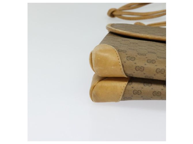 Gucci Borsa a Spalla Micro GG Supreme PVC Beige Oro 007 49 5548 Auth gh098 D'oro - vue 14