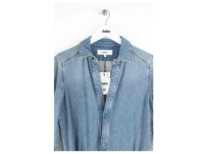 Bash Blaue Baumwoll-Jumpsuit - Ansicht 2
