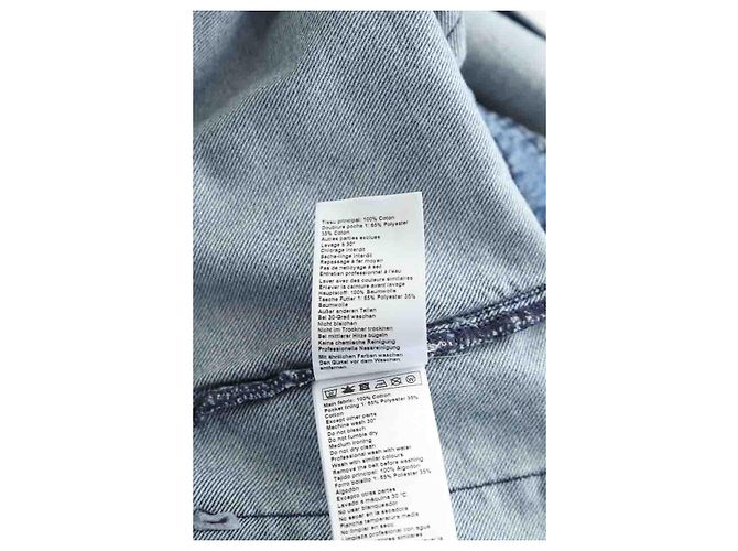Bash Blaue Baumwoll-Jumpsuit - Ansicht 6
