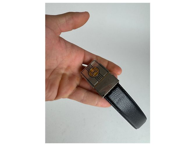 Vintage Cartier Ledergürtel schwarz - Ansicht 4