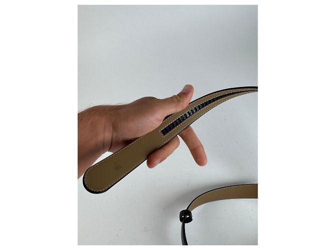 Vintage Cartier Ledergürtel schwarz - Ansicht 9