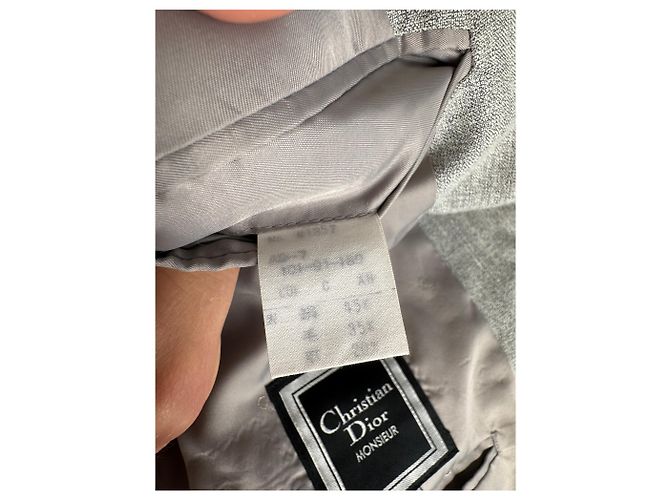 Vintage Dior wool blazer L grey - view 11