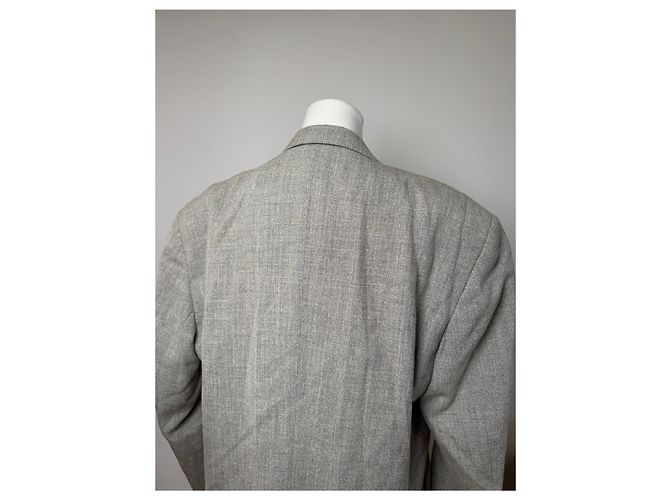 Vintage Dior wool blazer L grey - view 15