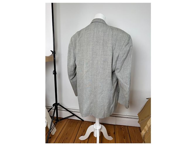 Vintage Dior wool blazer L grey - view 3