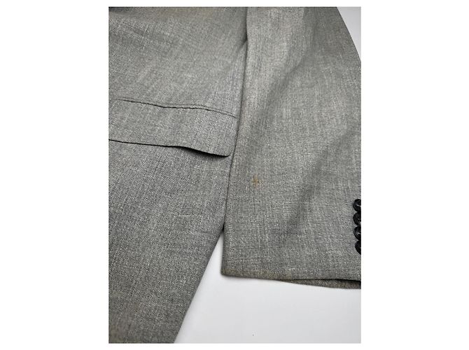 Vintage Dior wool blazer L grey - view 6