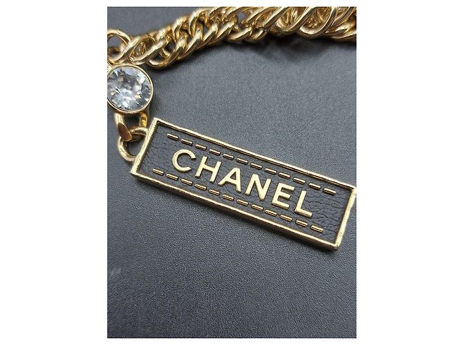 Collana a catena con nodo Chanel oro D'oro - vista 5