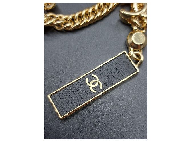 Collana a catena con nodo Chanel oro D'oro - vista 6