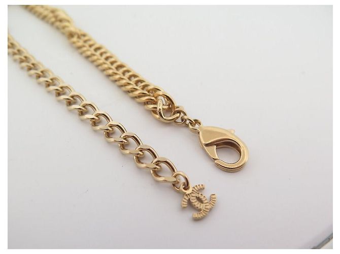 Collana a catena con nodo Chanel oro D'oro - vista 8
